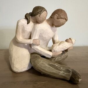 Willow Tree New Life Sculpture - Cream and Brown